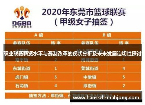 职业联赛薪资水平与赛制改革的现状分析及未来发展迫切性探讨